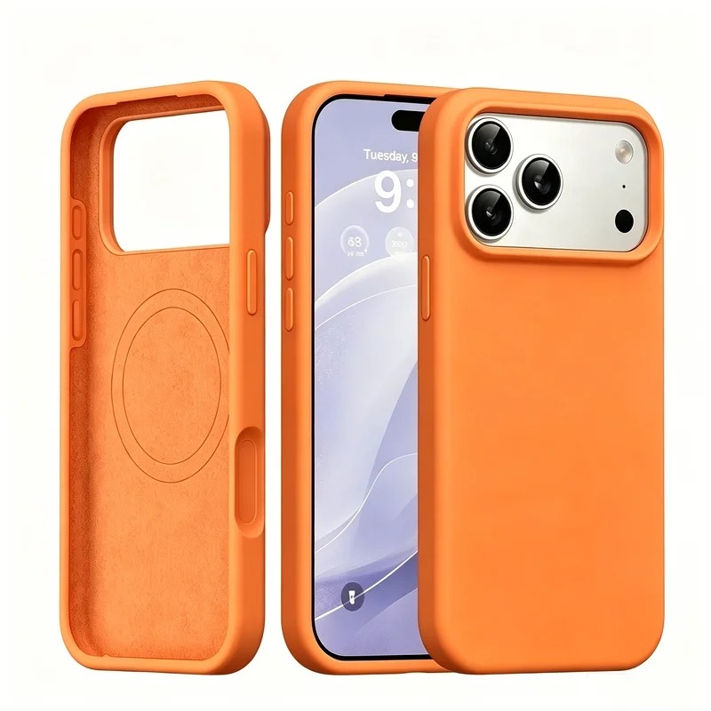 Liquid Silicone Magnetic Phone Case - 新しい液体シリコン製マグセーフ対応ケース iPhone 18 17 Air 16