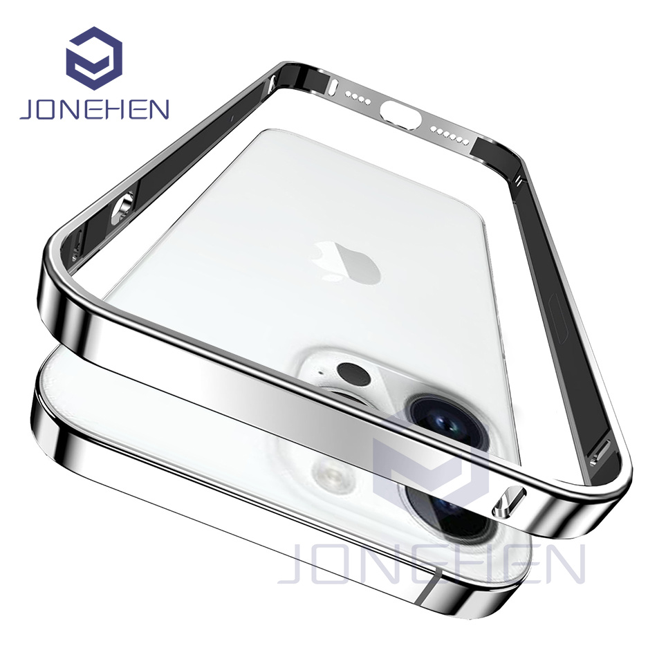 Metal Bumper Aluminum Frame Case - iPhone 12 13 14 Plus 15