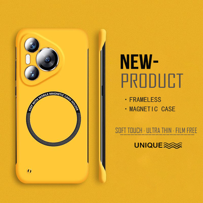 超薄型ハード PC 磁気フレームレス電話ケース Magsaf - Ultra Thin Frameless Phone Cover のレビューと価格