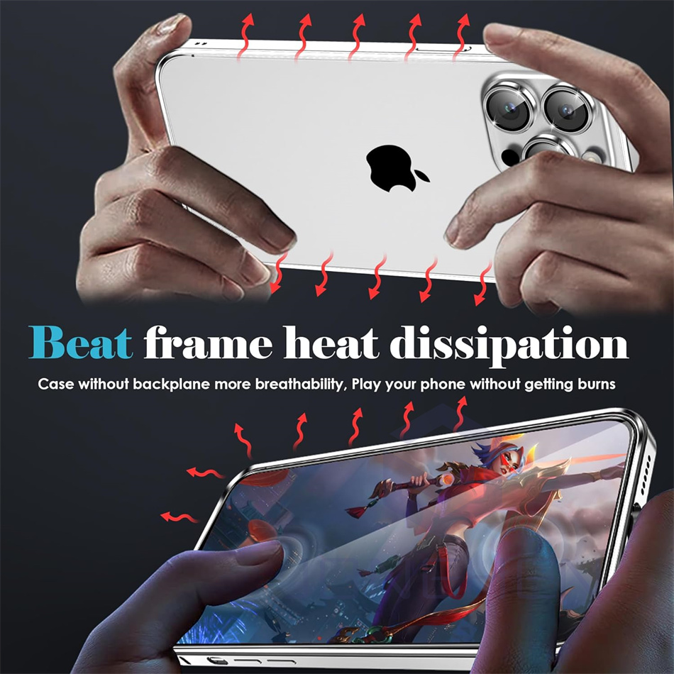 iPhone 12 13 14 Plus 15 16 17  - Metal Bumper Aluminum Frame Case のレビューと価格