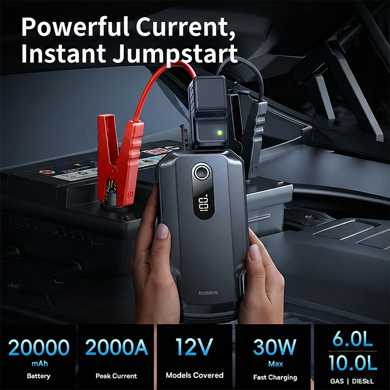 Baseus 2000A ジャンプスターター 緊急パワーバン - Power Banks のレビューと価格