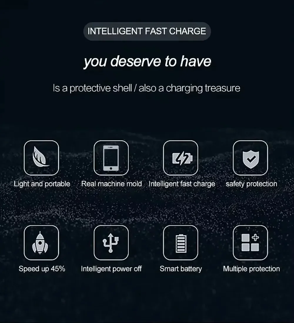 iPhone 17用10000mAhスマートバッテリー充電ケ - Power Banks のレビューと価格