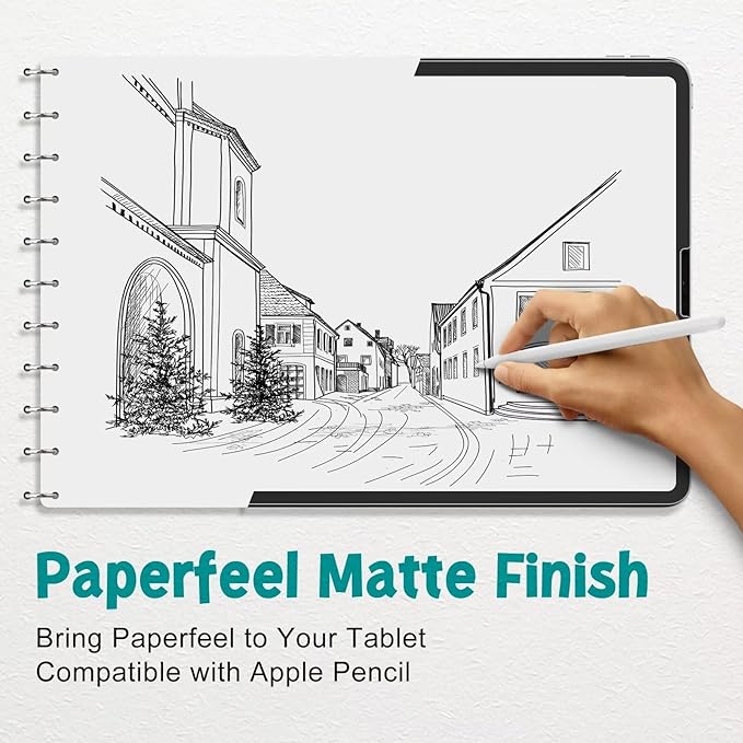 2枚入り マット紙のようなフィルム iPad Pro 13イ - Matte Anti Glare Screen Protector のレビューと価格