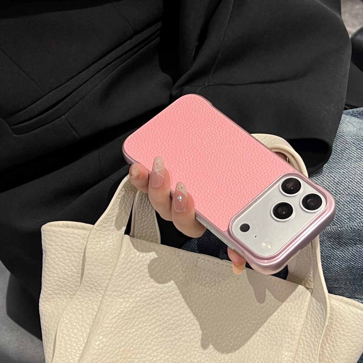 超薄型フレームレス冷却ライチレザーテクスチャケース iPho - Ultra Thin Frameless Phone Cover のレビューと価格